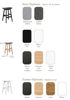 Gangnam Breaky Bar & Stools- White | Ash Veneer & Rubberwood