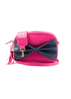 Sally Bow-Pink with Navy bow | LIV & MILLY
