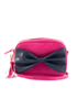 Sally Bow-Pink with Navy bow | LIV & MILLY