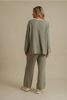 Winter Retreat Merino Cotton Pullover- Acacia | Talamaya