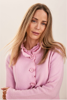 100% Boiled Wool Ruffle Trim Jacket - Blush | Seesaw