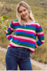 Australia Wool Blend Multi Stripe Sweater - Bright Combo | Seesaw