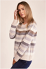 Australia Wool Blend Multi Stripe Sweater - Mocha Combo | Seesaw