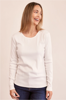 LS Ribbed Top - White | Seesaw