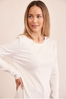 LS Ribbed Top - White | Seesaw