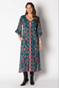 Barcelona Shirred Midi - Forest | Lula Soul