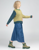 Guru Skirt- Mid wash denim | Boom Shanker 