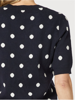 Ascot Spot Top - Navy/White | Gordon Smith