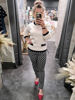 Clover Print Pant - Black/Ivory