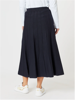 Kate Long Knit Skirt - Navy| Gordon Smith
