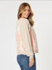 Pasadena Floral Print Knit Cardigan - Coral/Natural | Threadz