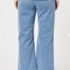 Lucy Stretch Cord Leg Pant - Blue | Threadz