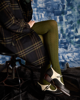 ‘Form Green’ Merino Wool Tights | Tightology
