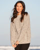 Mock Neck Button Detail Sweater - Oatmeal | Seesaw
