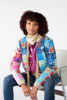 Oklahoma Quilted Jacket - Multi | Rubyyaya