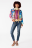 Oklahoma Quilted Jacket - Multi | Rubyyaya