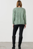 Super Soft Cable Jumper - Eucalyptus | Holmes & Fallon