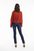 Alpaca Blend Knit V Neck Jumper- Rust | Escape by QC