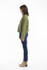 Alpaca Blend Knit V Neck Jumper- Olive | Escape by QC