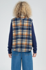 Alba Vest - Navy/Brown | Boom Shanker