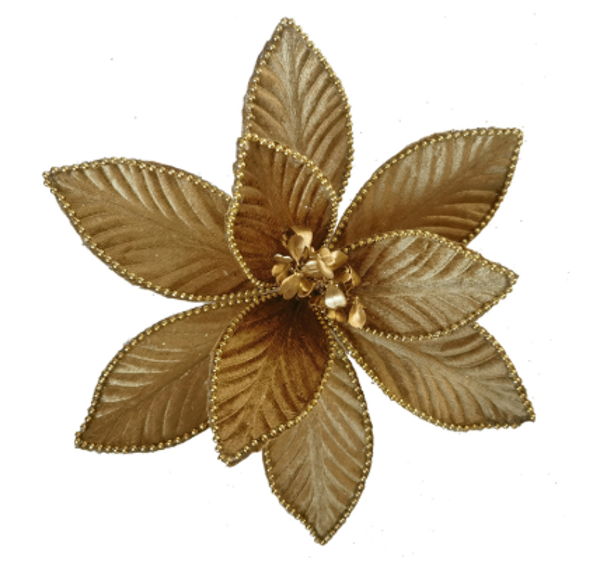 CLIP ON FABRIC - PONSTTIA MUSTARD | Christmas