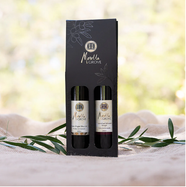 Caramelised Balsamic Vinegar + Extra Virgin Olive Oil - Gift Pack 2x250ml | Morella Grove