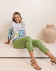 Flat Front 7/8 Pant - Pistachio | Seesaw