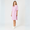 Skyler Stripe Shirt Dress - Pink White | Threadz