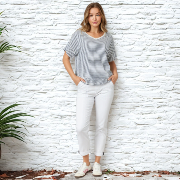 New Isabella Pant - White | Threadz
