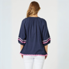 Ric Rac Top - Navy | Threadz