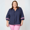 Ric Rac Top - Navy | Threadz