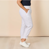 Sarah Linen Pleat Hem Pant - White | Gordon SmitH