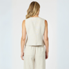 Lino Short Vest - Natural | Gordon Smith