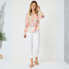 Spring Floral Sheer Blouse - Multi | Gordon Smith