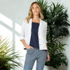 Danielle Linen Jacket - White | Gordon Smith