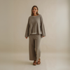 Retreat Cotton Twist Full Length Pant - Vintage Khaki x Silver | Talamaya