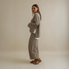 Retreat Cotton Twist Pullover - Vintage Khaki x Silver | Talamaya