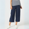 Lino Wide Leg Pant - Navy | Gordon Smith