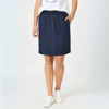 Lino Stitch Hem Detail Skirt - Navy | Gordon Smith