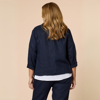 Danielle Linen Jacket - Navy | Gordon Smith