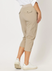 Santorini Cropped Cotton Pant - Natural | Threadz