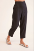 Flat Front 7/8 Pant - Black | Seesaw