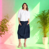 Guru Skirt - Navy | Boom Shanker