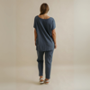 Shoreline Fine Slub Cotton T-Shirt - Pool | Talamaya