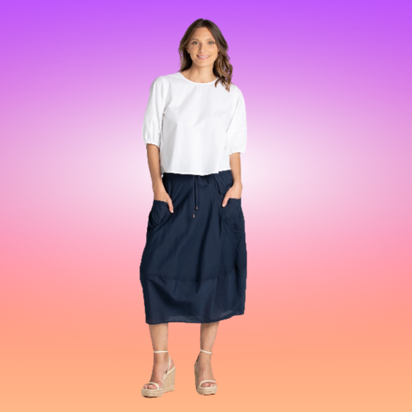 Guru Skirt - Navy | Boom Shanker