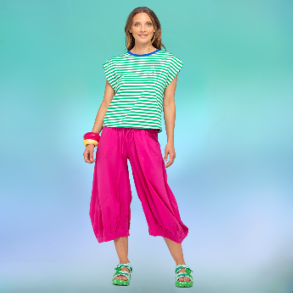 Bellissimo Tee - Green Stripe | Boom Shanker