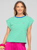 Bellissimo Tee - Green Stripe | Boom Shanker