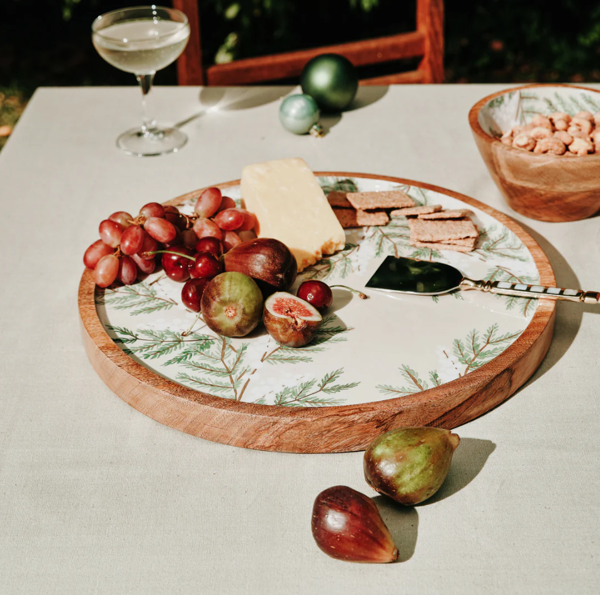 Snowberry Round Platter | Madras Link