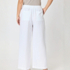 Lino Wide Leg Pant - White | Gordon Smith