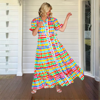 Alice Dress - Neon Gingham | Liv & Milly